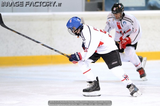 2015-11-21 Aosta B-Hockey Milano Rossoblu U14 2092 Gioele Finessi